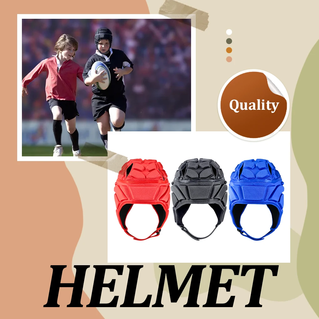 Moisture Wicking Rugby Helmet - Comfort And Injury Prevention Helmet Headguard Football Helmet
