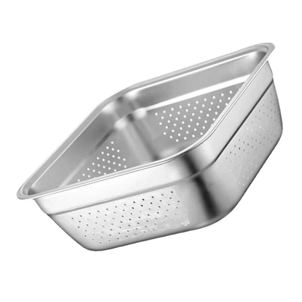 

Kitchen Sink Colander Buffet Small Tools Stainless Steel 201 Washing Bowls Metal Basin