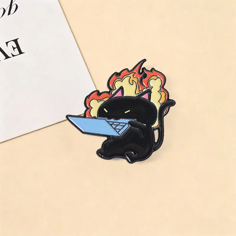 Productive Duck Enamel Pin Working Hard Animal Funny Humor Saying Brooches Lapel Badge Fashion Jewelry Gifts for Friends image 6