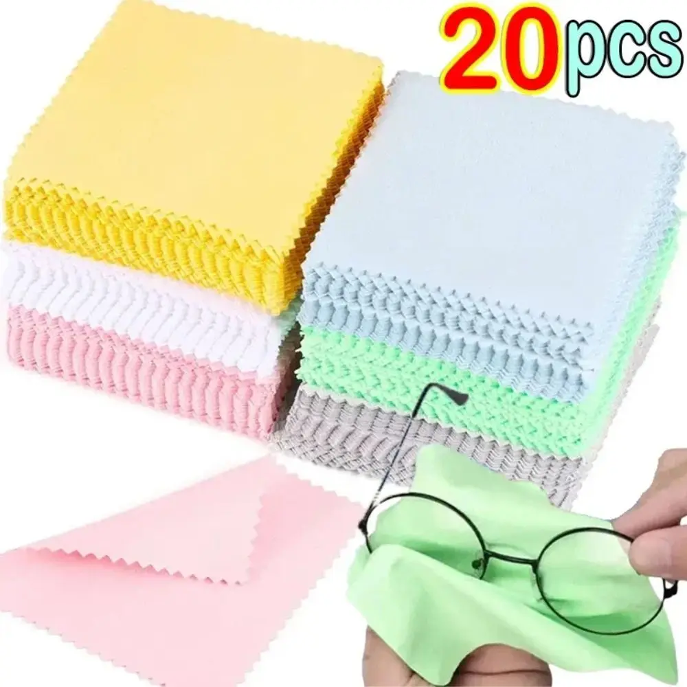 

Portable Soft Microfiber Glasses Cleaner Square Random Color Cleaning Cloth High Quality Phone Screen Cleaning Wipes