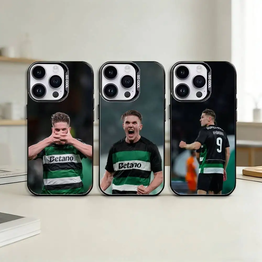 

Viktor Einar G-Gyokeres Phone Case Color Silver Shell For IPhone 17 16 15 14 13 12 11 Pro Max Plus