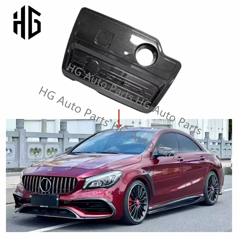 

Best Price Auto Parts Carbon Fiber Engine Cover Dcoration Interior Parts For Mercedes Benz CLA45 W167 Interior Hood Trims