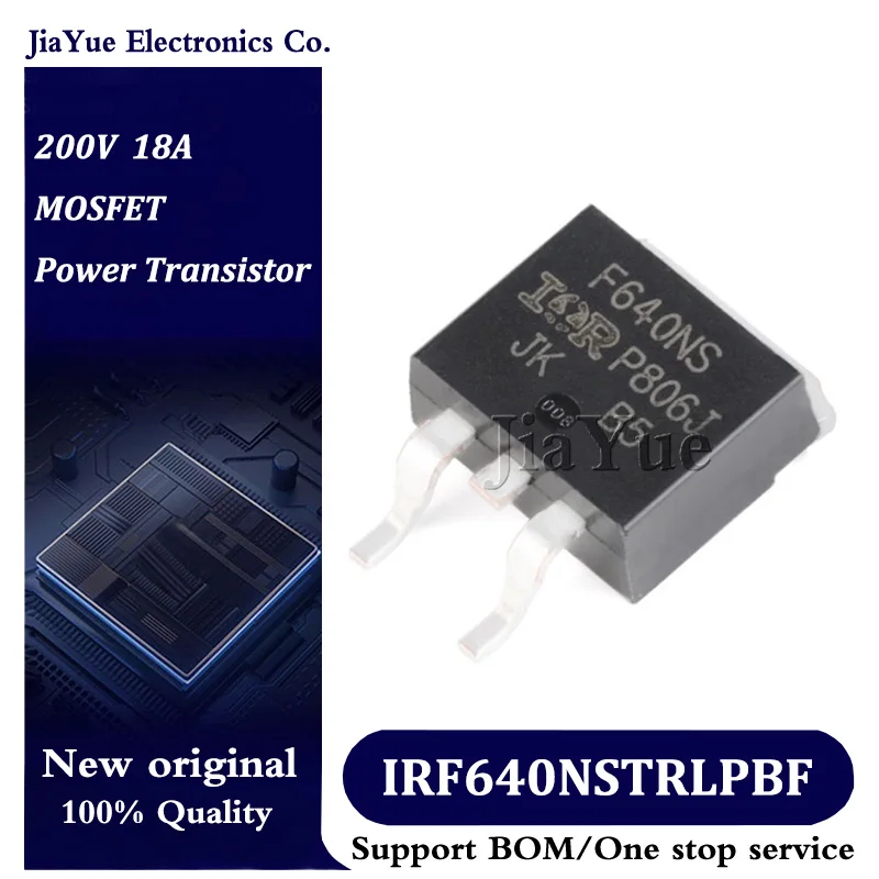 

5pcs/lot 100% New Original Chips IRF640NSTRLPBF D2PAK 200V 18A MOSFET Field effect tube Power Transistor IRF640NSTRLPbF