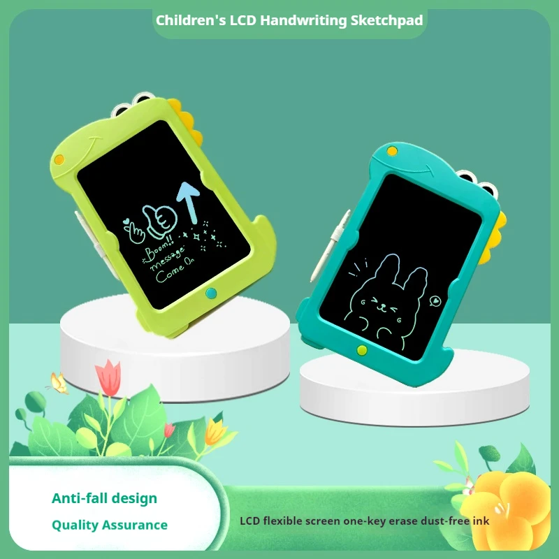 Cartoon Dinosaurus Herten LCD Schrijftablet Tekentafel Kinderen Graffiti Schetsblok Speelgoed Handschrift Schoolbord Magische Tekentafel