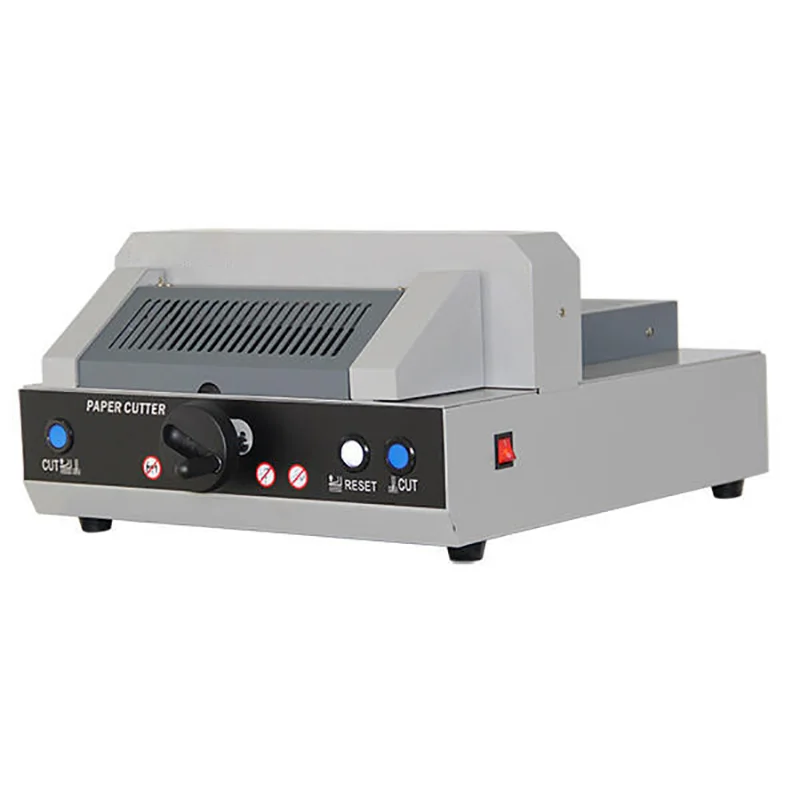 

Electric A3/A4 Guillotine Paper Cutting Machine with PLC Core Components High-Accuracy 220V Office Safe Guard