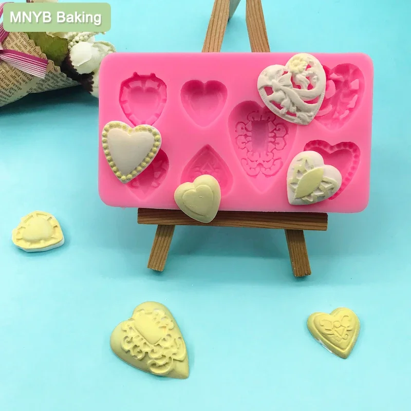 

Steam Oven Available Soft Safe Food Silicone Fondant Chocolate Love Mold Cake Decoration Candy Baking Tool Clay Resin Art Mould