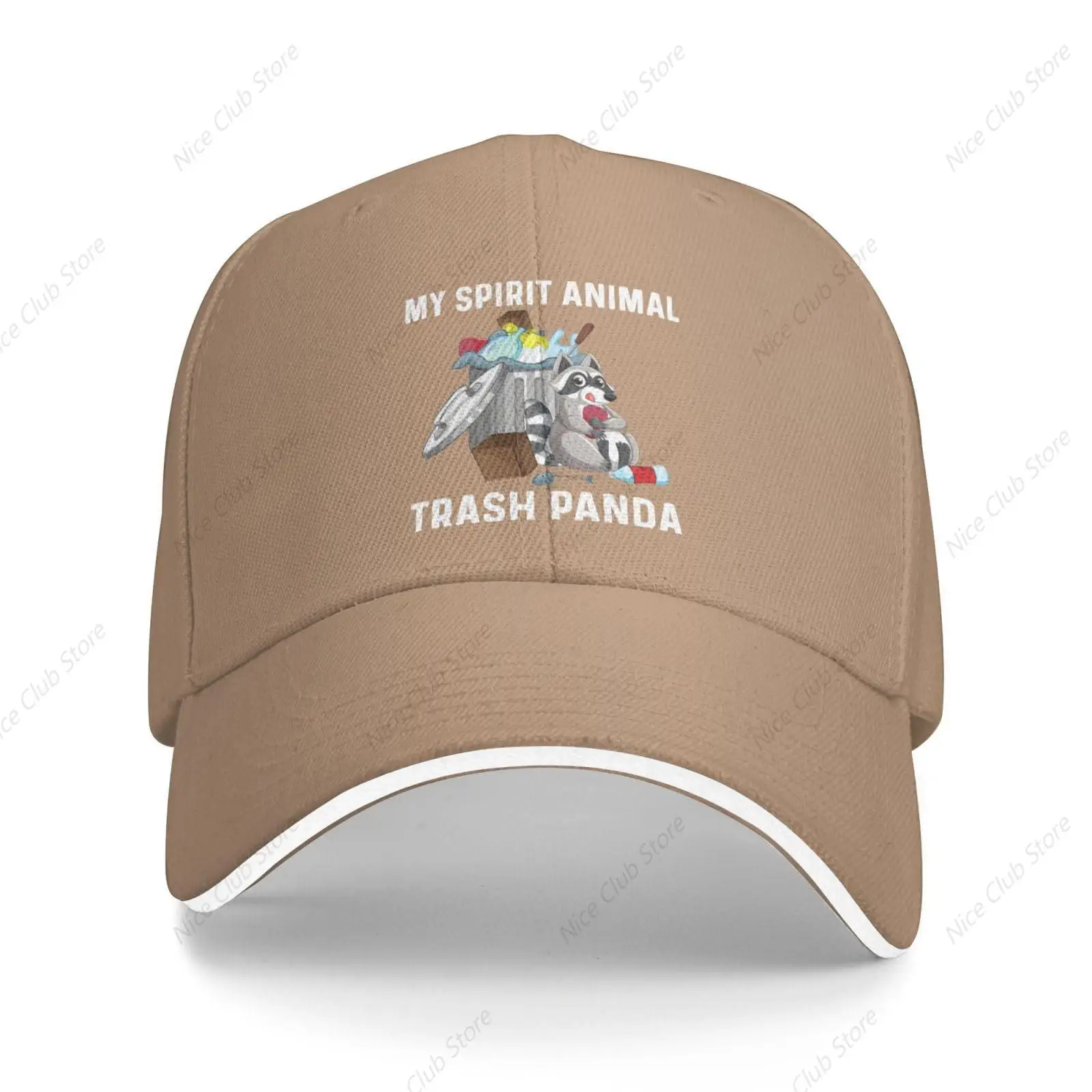 My Spirit Animals Trash Panda Hat for Men Baseball Cap Trendy Hats