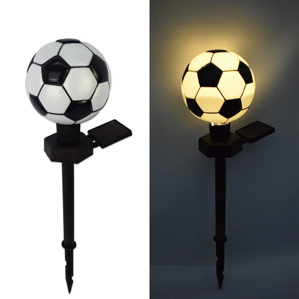 Personalized Circular Football Outdoor Light, Courtyard Decoration, Villa Garden, Waterproof Lawn Landscape, Solar Light