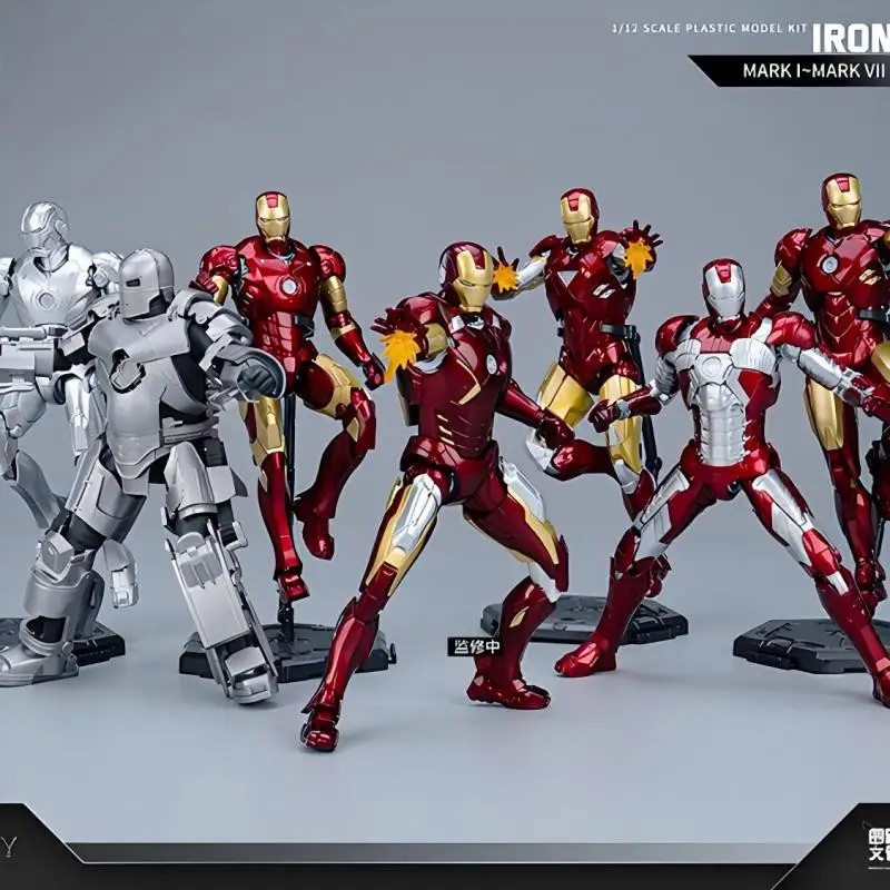 

Genuine FondJoy 1/12 Scales Iron Man Tony Stark Legend Action Figure MK45 MK46 MK50 MK4 DIY Building Block Toys Anime Model Toys