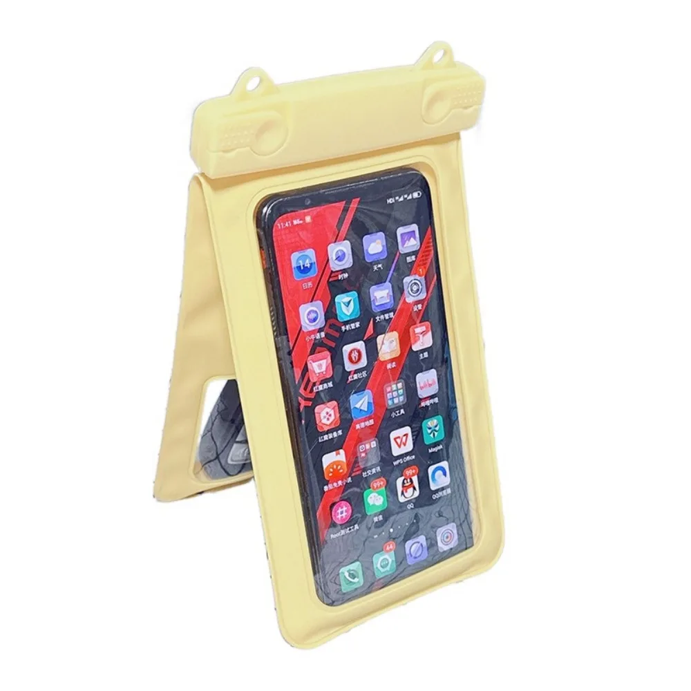 

IP68 Waterproof Underwater Cellphone Storage Bag Touchscreen Songkran Festival Clear Swim Phone Cover Leakproof Double Pocket