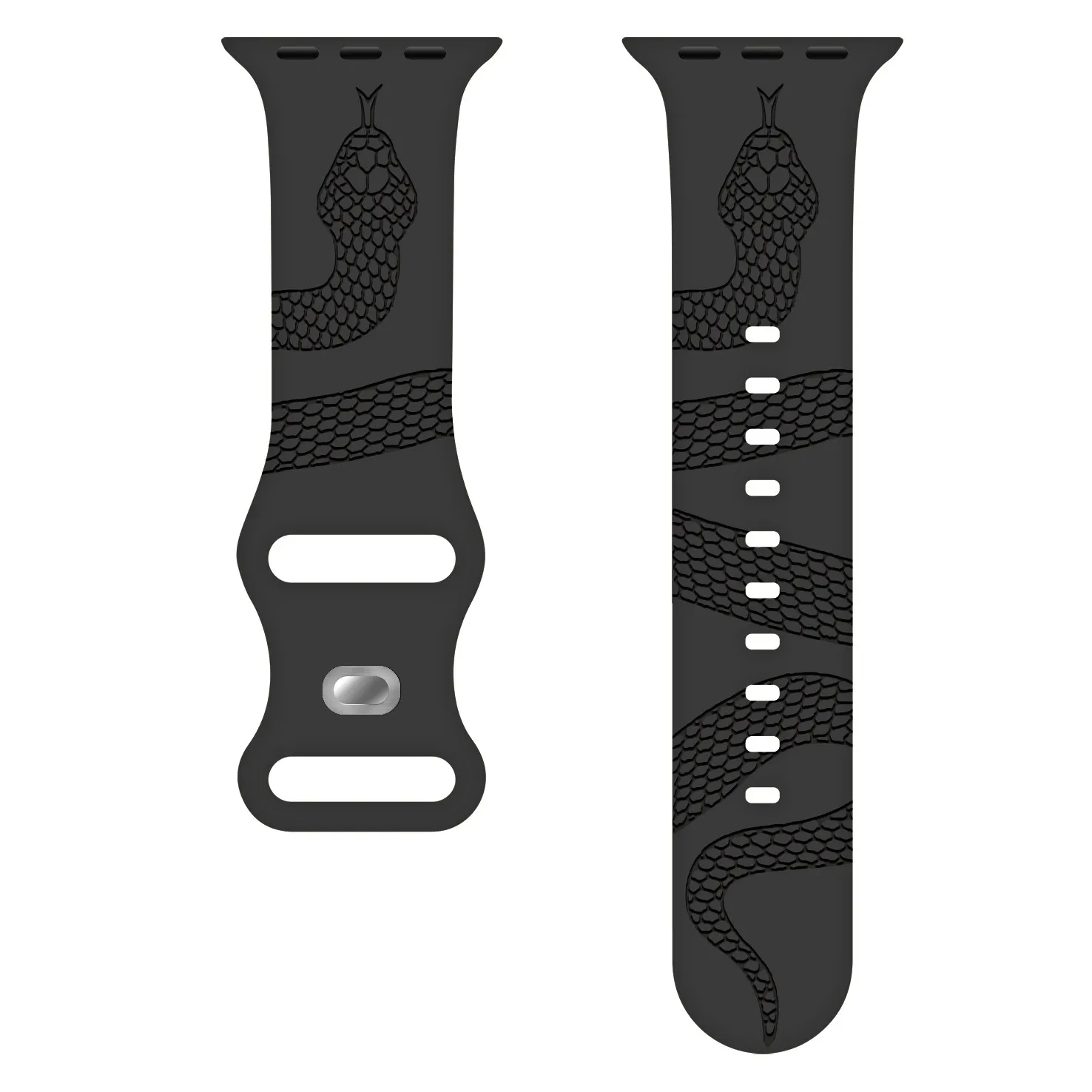 Leopardmuster-Armband für Apple Watch, 46 mm, 42 mm, 38 mm, 49 mm, 41 mm, 45 mm, 40 mm, 44 mm, Silikonarmband, iWatch Series 12, 11, 10, 9, 8, 7, 6, 5, 4, SE. – Detail 21