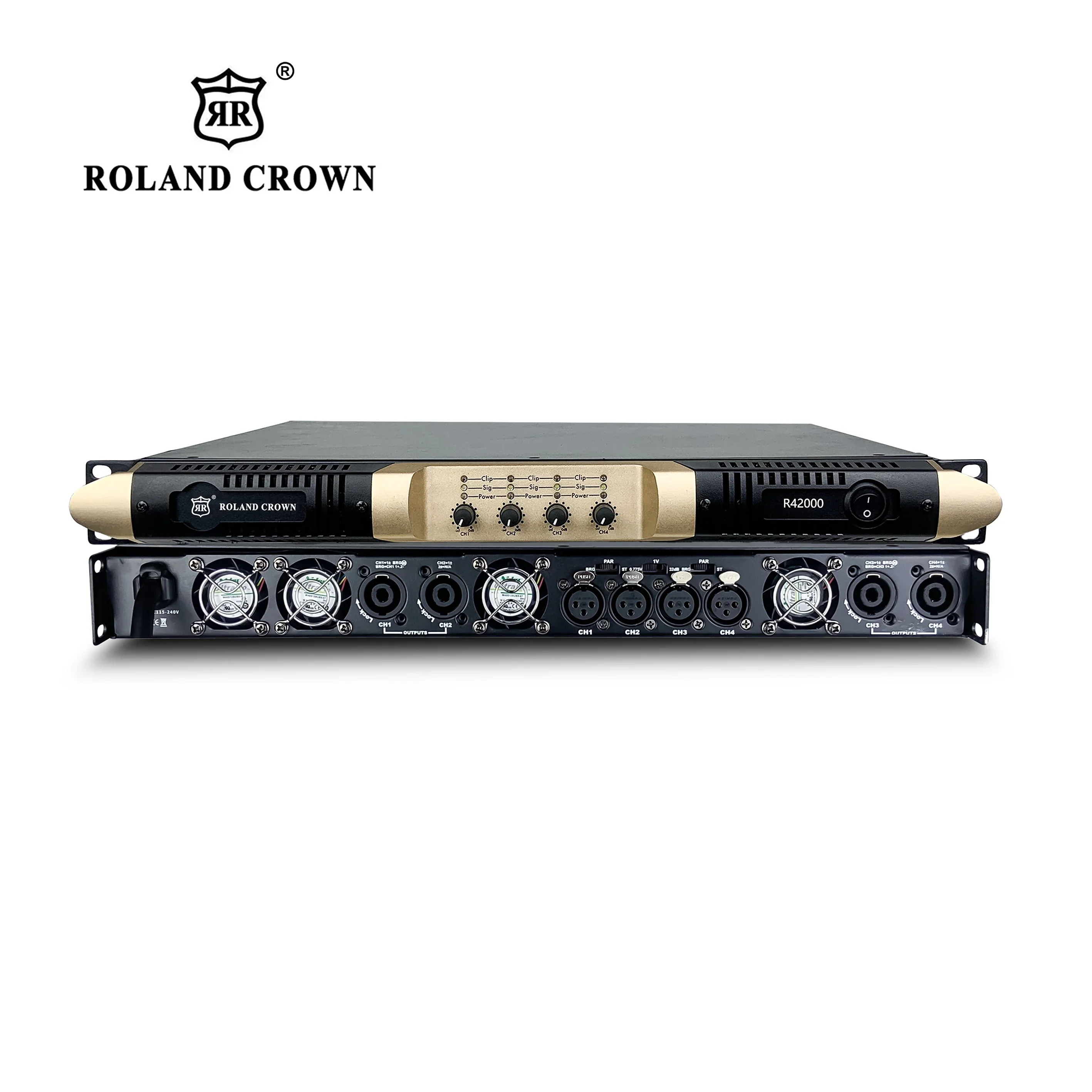 New technology 1U high power 4* 2000w professional outdoor speaker system stage performance bar professional power amplifier