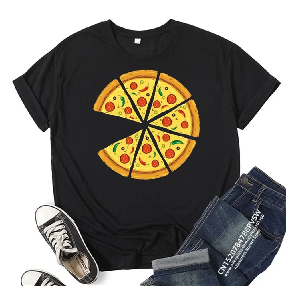 Pizza Cotton T-Shirt With Family Shirt Pizza Family Outfit Father\'S Day Gift Father Son Clothes Gift For Dad T Shirt Short Sleev