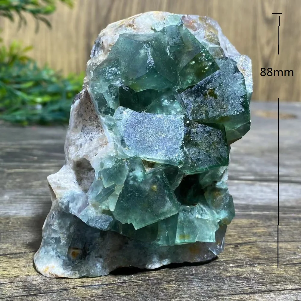 Crystal Natural Fluorite Skulls Green Purple Carving Stone Quartz Mineral Gemstones Minerals Spiritual Craft Home Decoration view 3