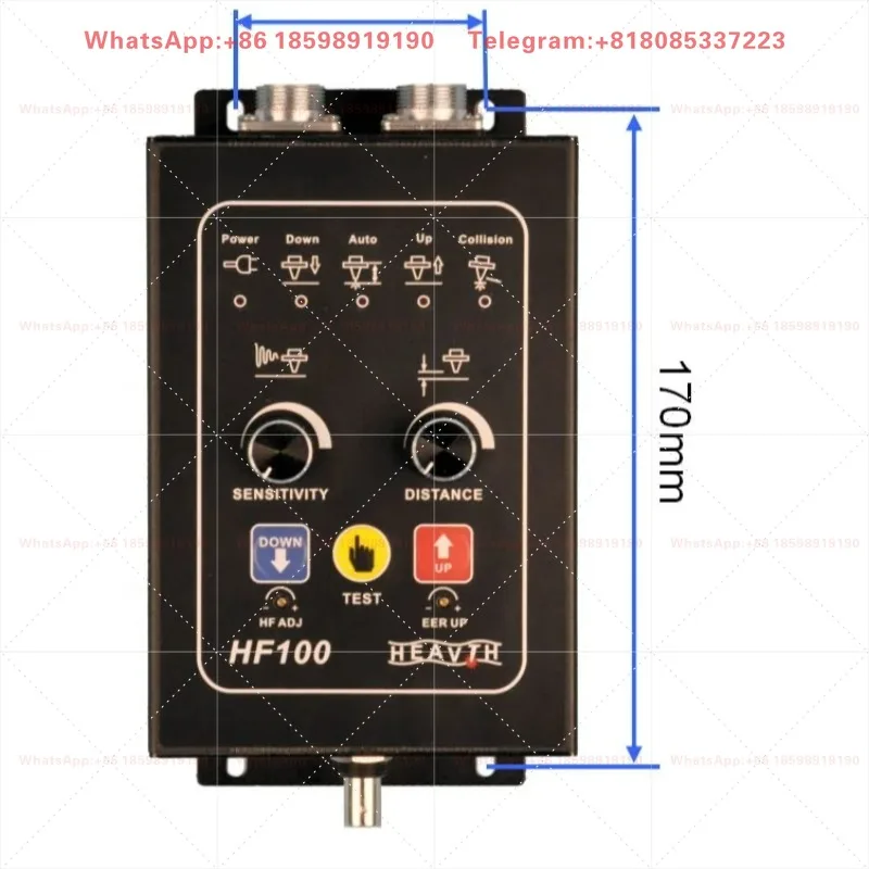 HF100 Heavy-duty Capacitive Torch Height Controller, CNC Plasma Flame Cutting Machine Height Adjuster THC Parts