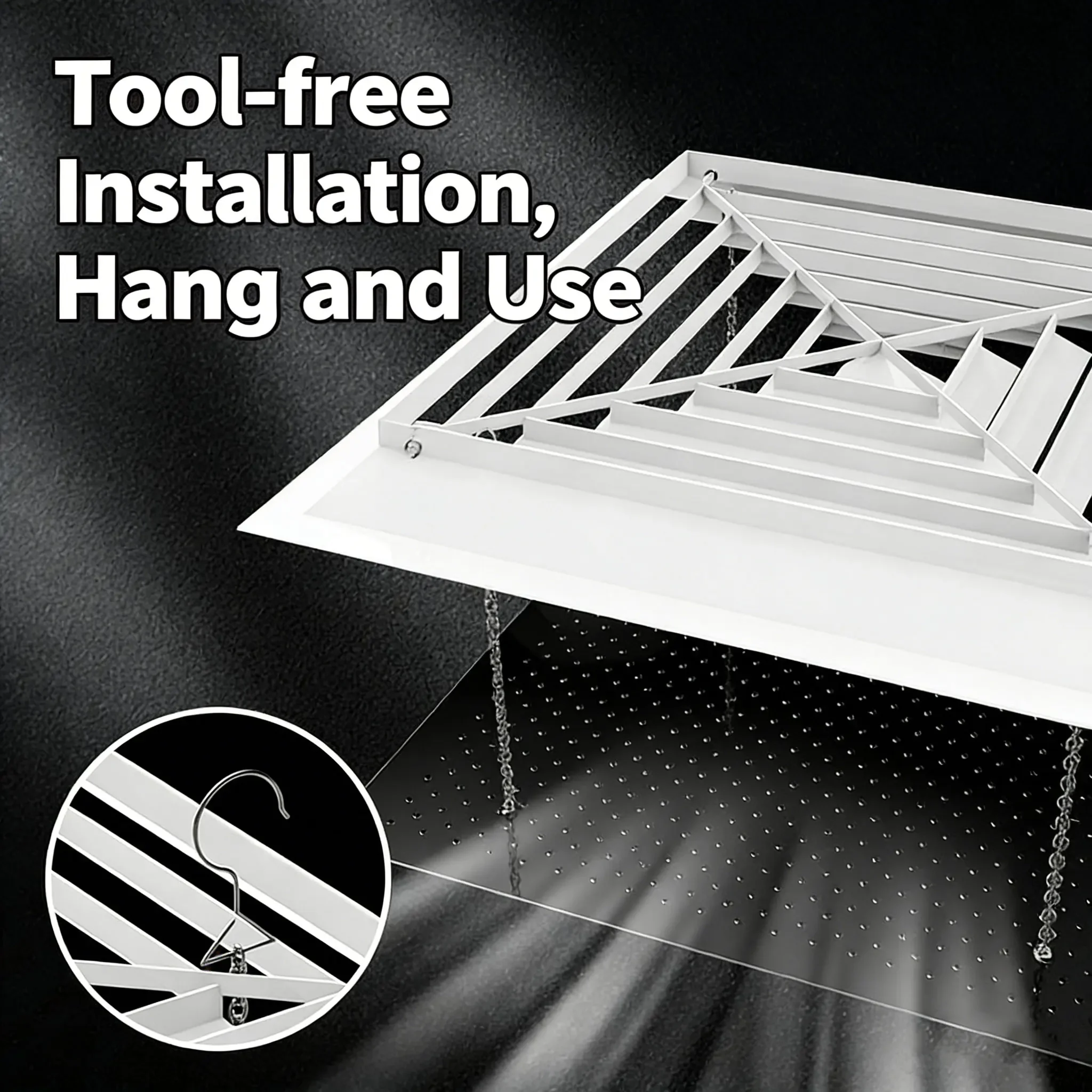 air conditioning wind deflector, office anti-direct blowing air outlet wind shield, universal baffle, square air guide plate