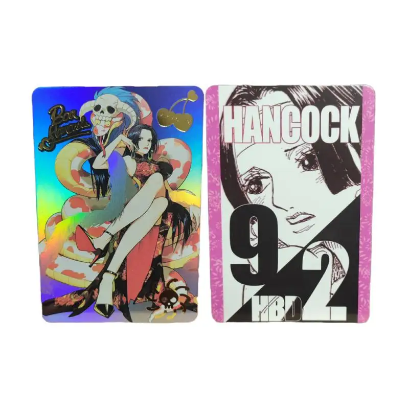 One Piece Boa Hancock Acg Girl Cards Hot Stamping Color Flash Card Anime Game Characters Collection Card Diy Toys