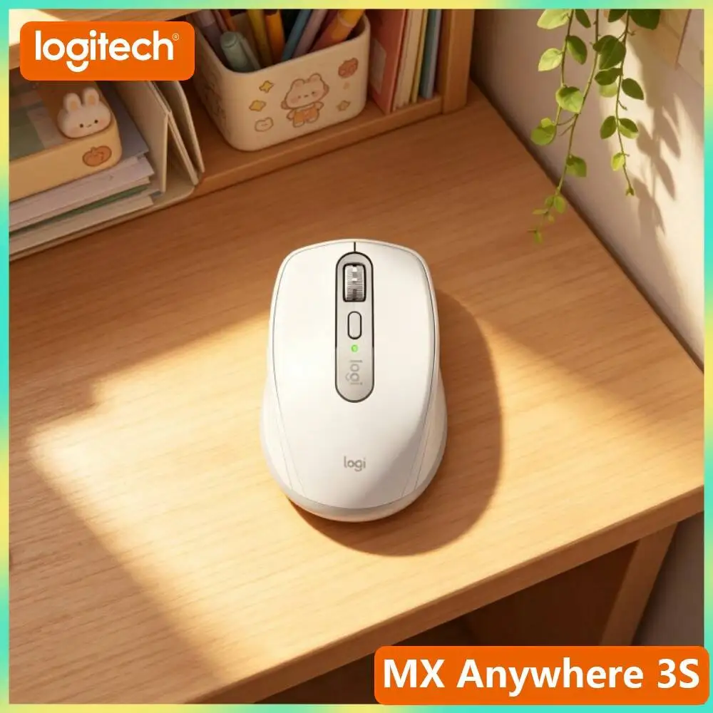 High-Performance MX Anywhere 3S - 8K DPI, Hyper-Scroll, Compact, Perfect for Pet Fair & Cashier Counter