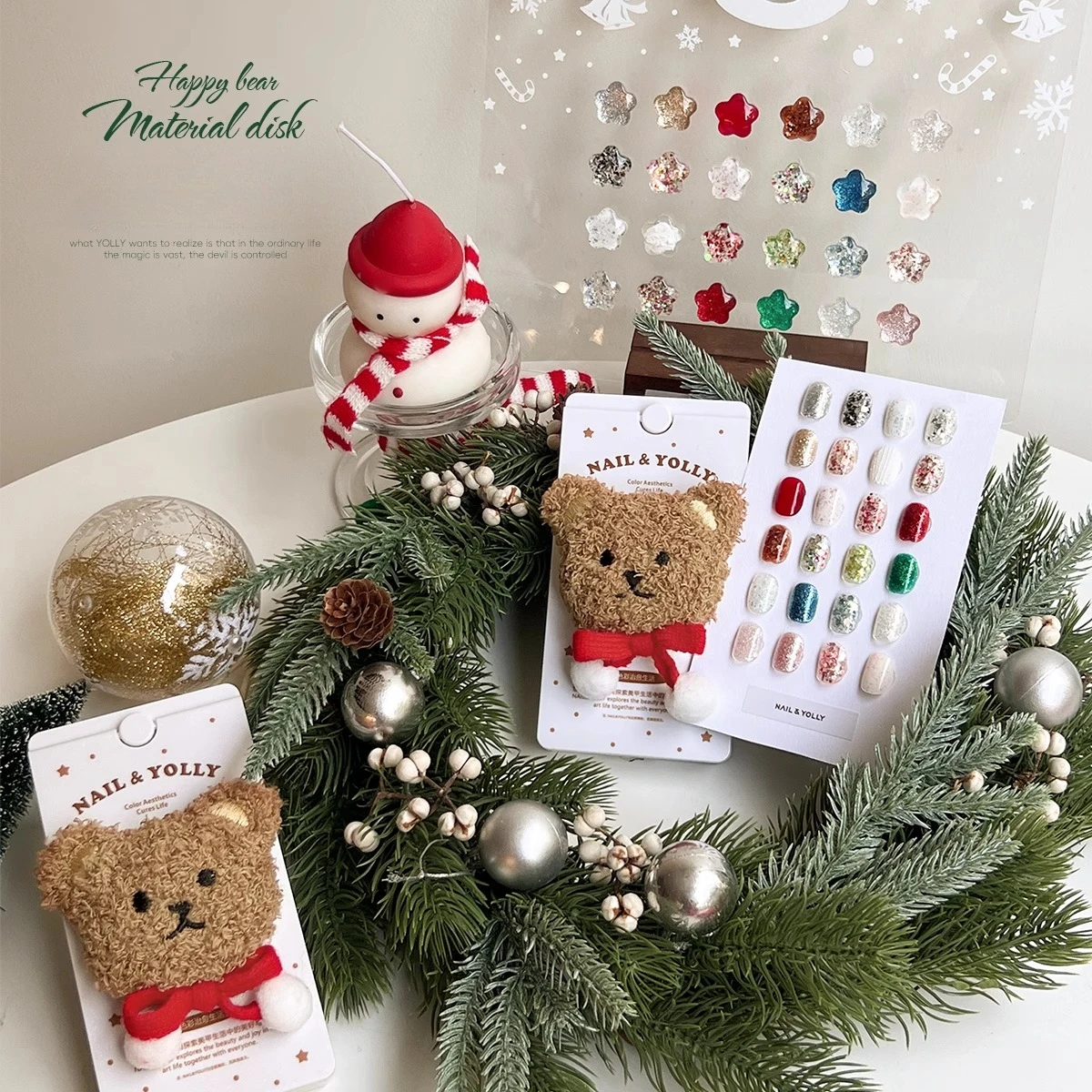 

1.5gx24 Colors Joy Bear Theme Nail Glitter Platinum Nail Gel Polish Flattering Whiten Effect Salon Professional Nail Supplies