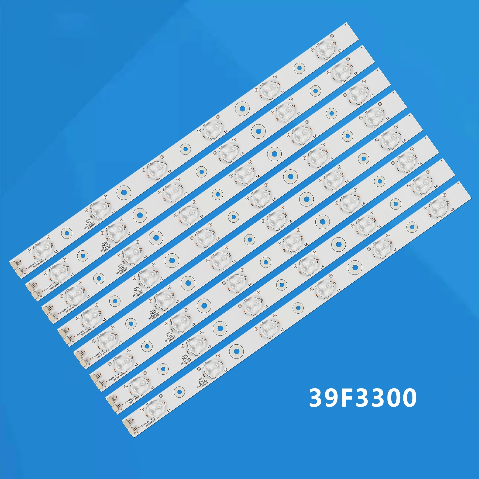 New 8PCS/lot 6LEDs 6V 380mm 39