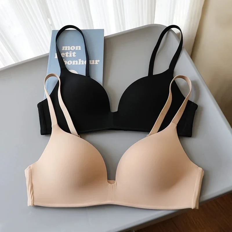 MeooLiisy-sujetadores push-up sin costuras para mujer, Bralette sin aros, ropa interior suave, lencería Sexy femenina, ropa íntima transpirable