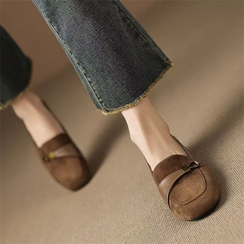 2026 Summer New Denim Flat Shoes Women Slip On Shallow Mouth Fashion Casual Ladies Dress Shoes image 3