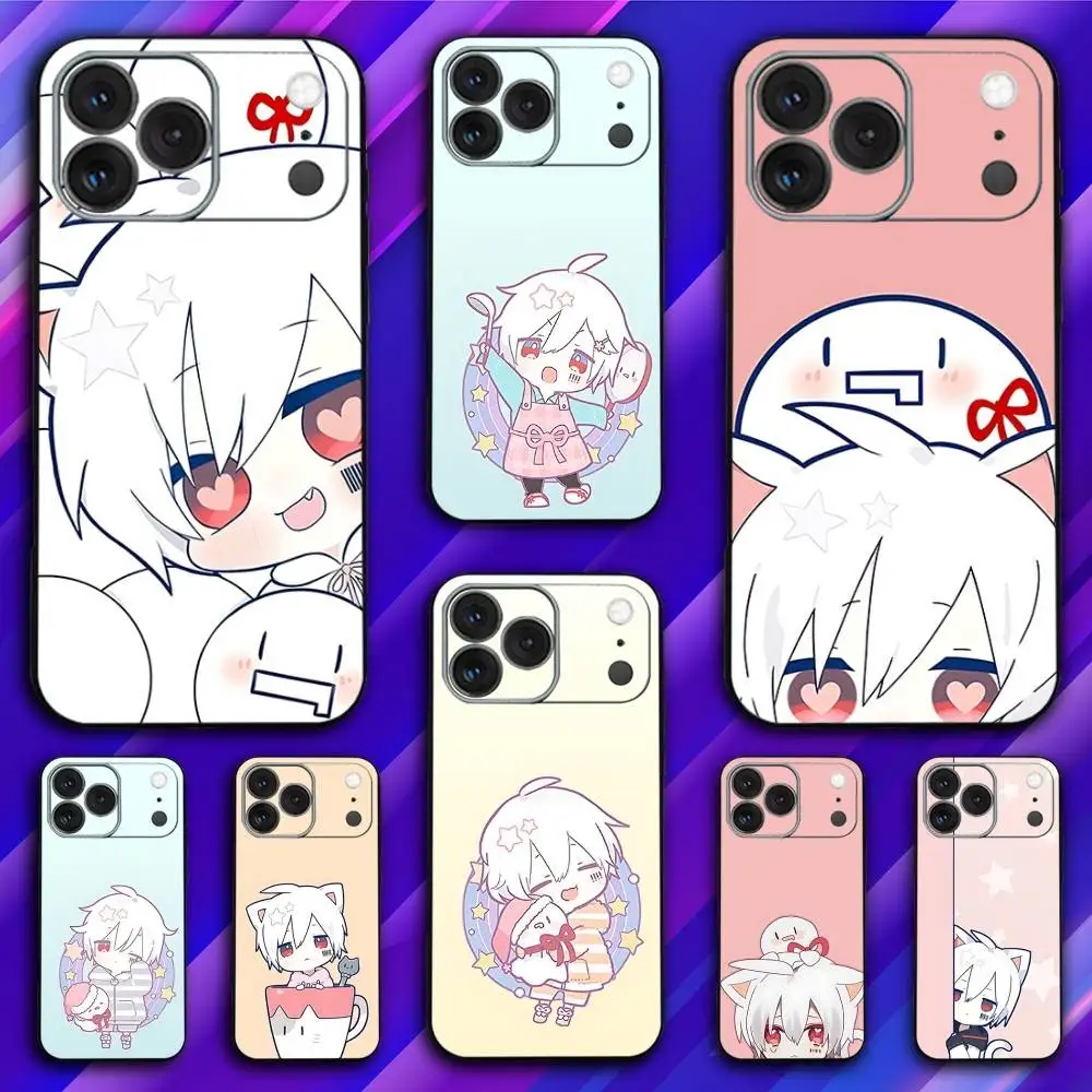 

Cute M-MafumafuS Cartoon Phone Case For iPhone 17,16,15,14,13,12,11,Pro,Max,Plus,X,XS,SE4,E,Mini,Soft Black Case