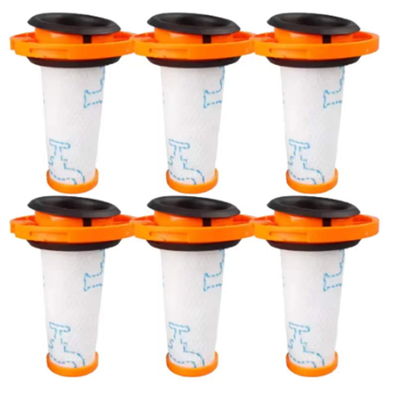 ABVI-6 peças pré-filtros para rowenta X-FORCE flex 9.60 aspirador de pó sem fio lavável reutilizável acessórios de reposição de longa duração
