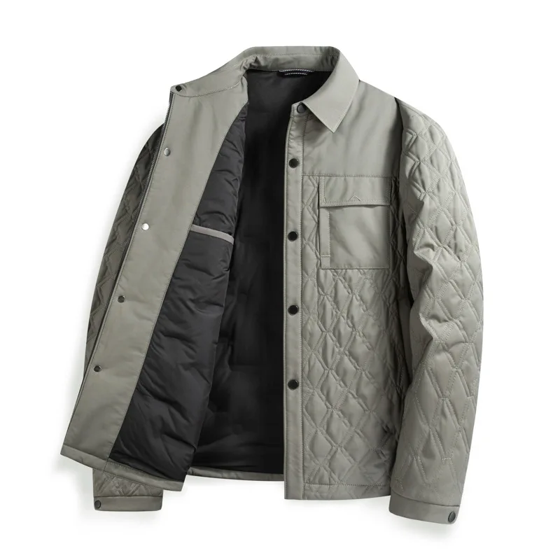 2024 Men's Fashion Casual Lapel Warm down Jacket