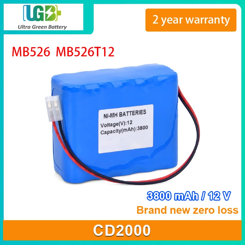 

UGB New battery For M&B CD2000 MB526 MB526T12 ECG-1212 medical Battery 12V 3800mAh