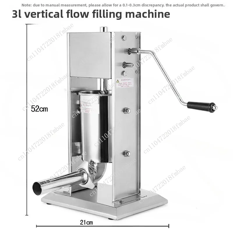 Vertical Stainless Steel Manual Enema Machine Commercial Household Sausage Machine Enema 3 Liters 5  Liters7 Liters