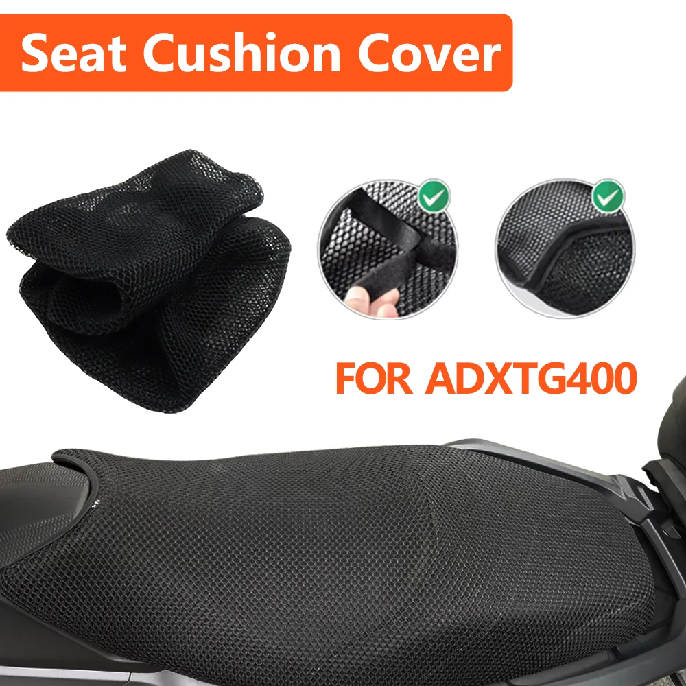 FOR ADXTG400 ADXTG 400 Motorcycle Seat Cushion Cover Net 3D Mesh Protector Insulation Cushion Cover