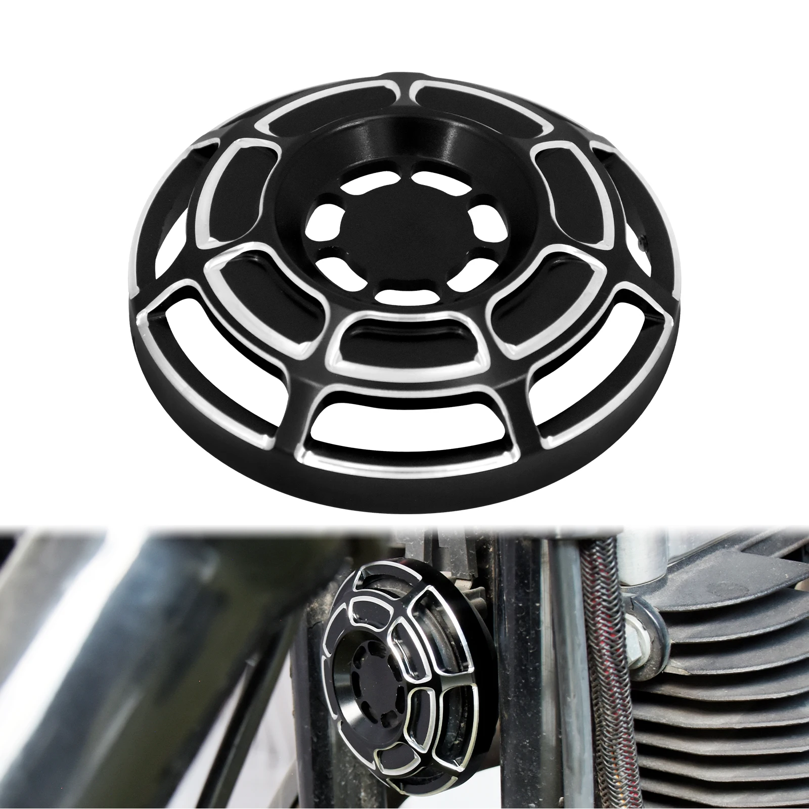 Motorcycle Black Front Speaker Grill Masks Horn Cover For Harley Sportster XL1200 883 1996-2022 Seventy Two Forty Eight Roadster