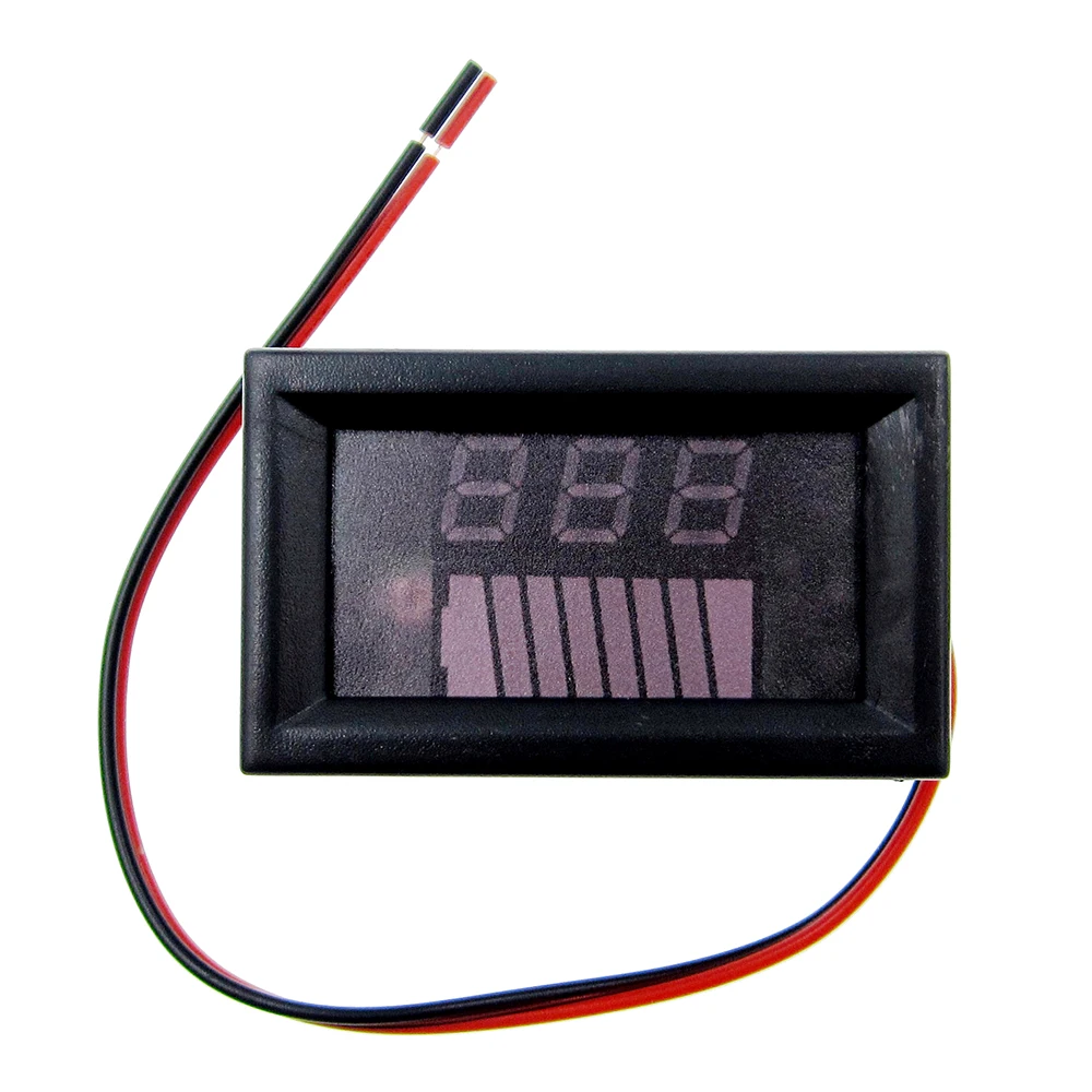 12V ACID Red Lead Battery Capacity Indicator Charge Level Lead-acid LED Tester Voltmeter