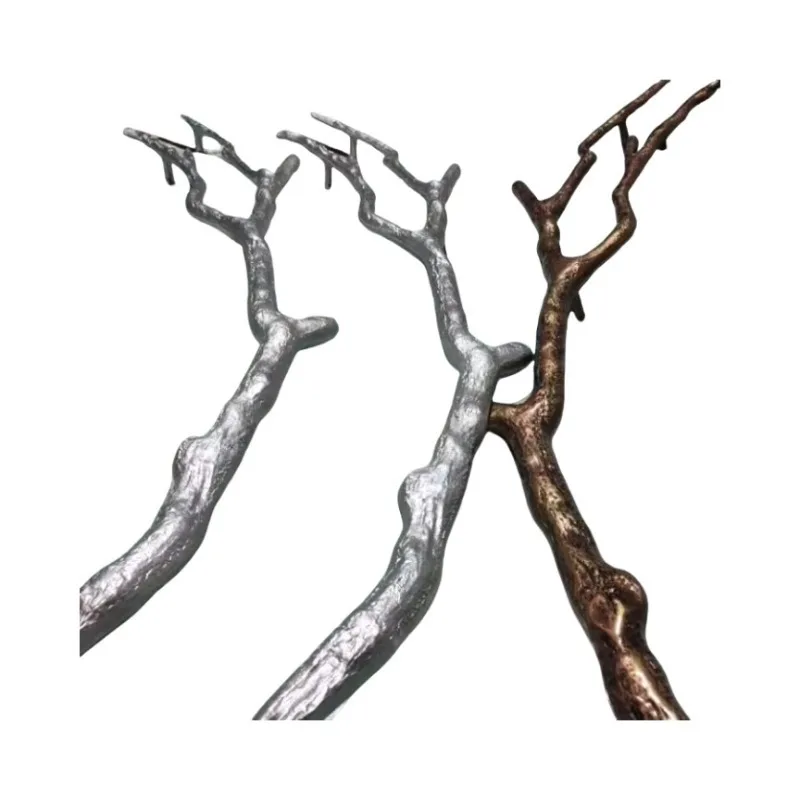 Retro tree branch door handle hotel box double door solid wood door handle