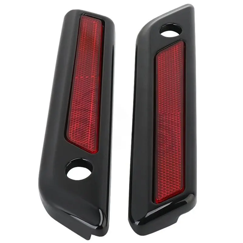 Reflective Latch Covers For Motorcycle Hard Saddlebag Reflector For Touring Road King Road Glide Street Glide 2014-Up