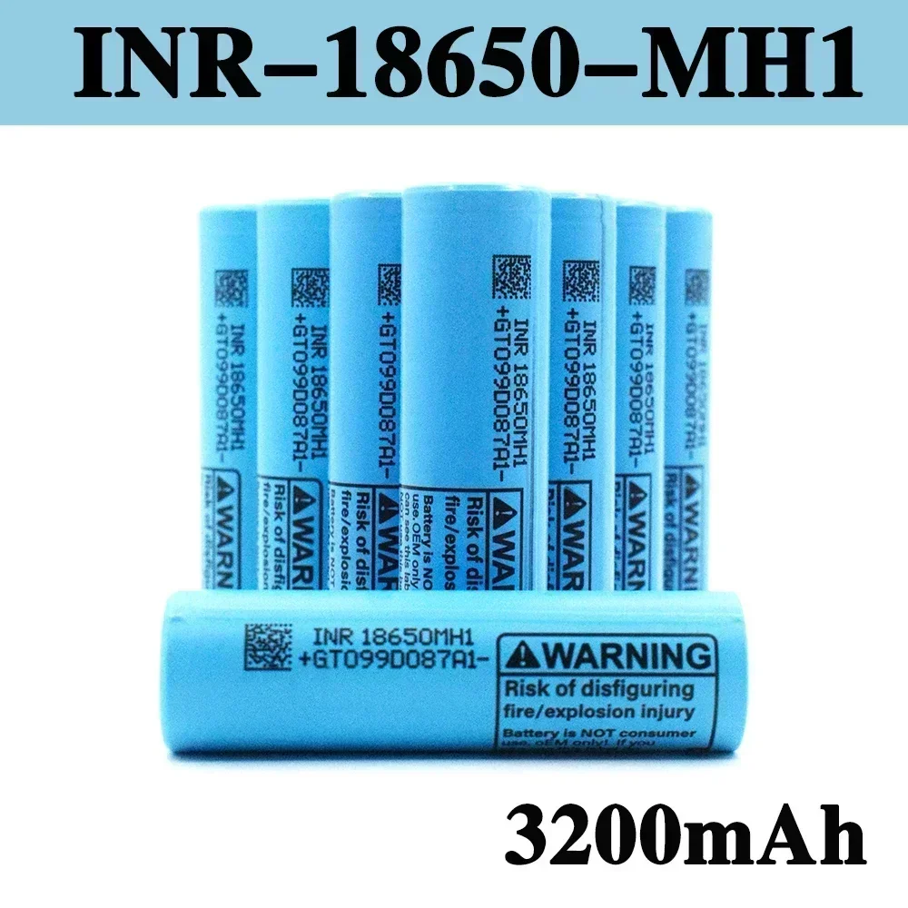 18650 Wiederaufladbare Batterie 3,7V 3200mAh 10A Entladbarer Akku INR18650-MH1 18650 Lithium-Ionen-Akku