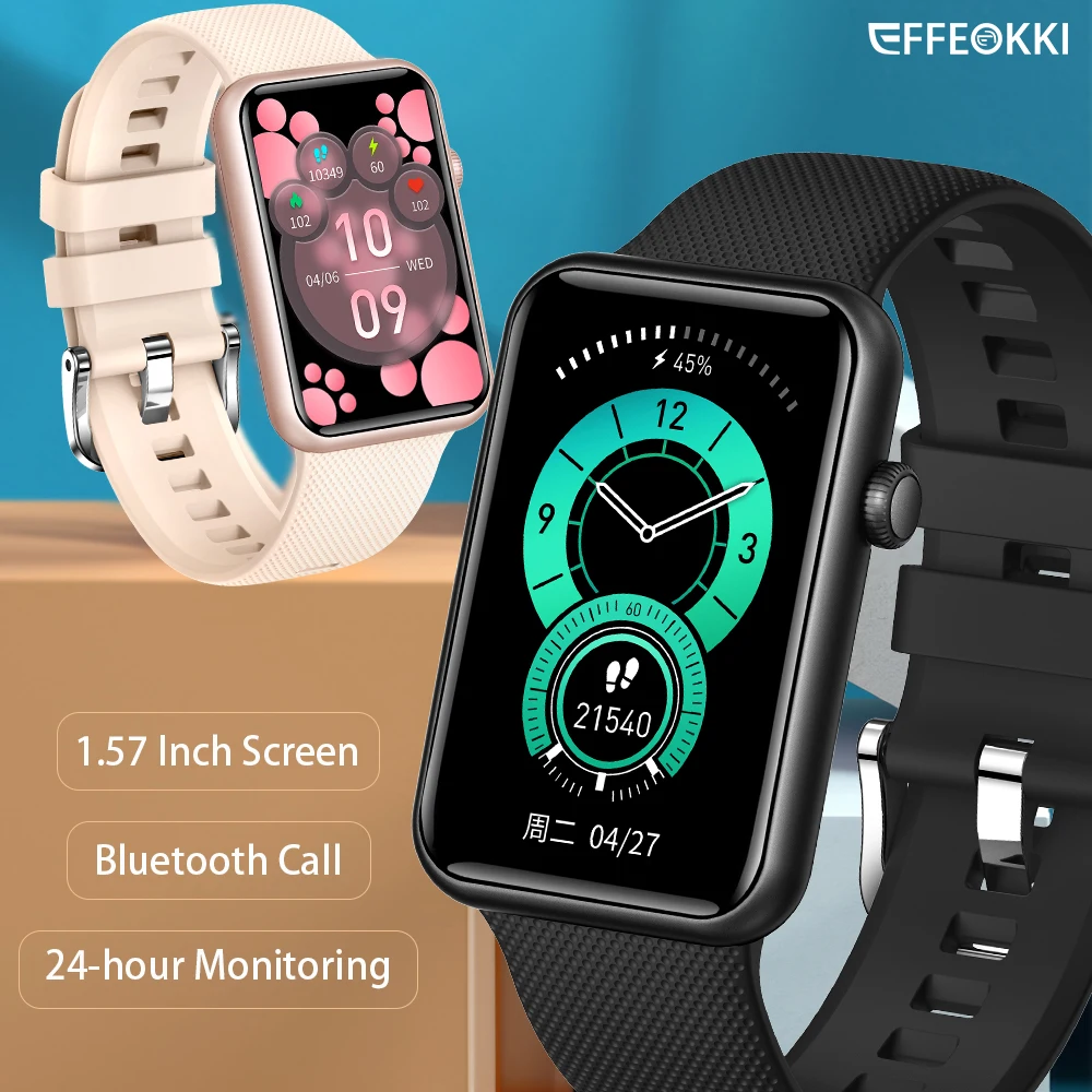 

EFFEOKKI 1.57 Inch BT Calling Sport Smart Band Pro Men Women Smart Bracelet Fitness Watches Pedometer IP67 Waterproof for Xiaomi