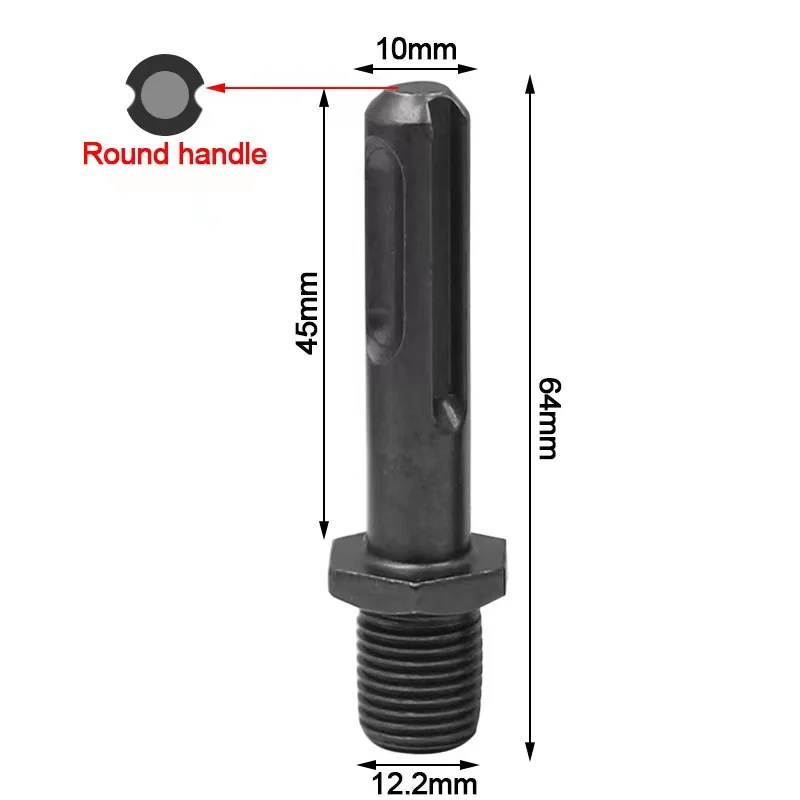 1 pz SDS Hammer Drill Adapter Impact Driver Socket esagonale Round Square Handle Bit Chuck Electric Hammer biella accessori