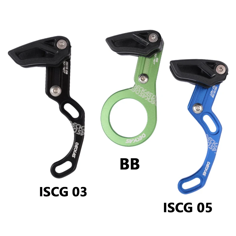 DECKAS Bike Chain Guide MTB Bicycle Chain Guide 1X System ISCG 03 ISCG 05 BB For Round Chainring 30-34T Oval 30-38T Chainring