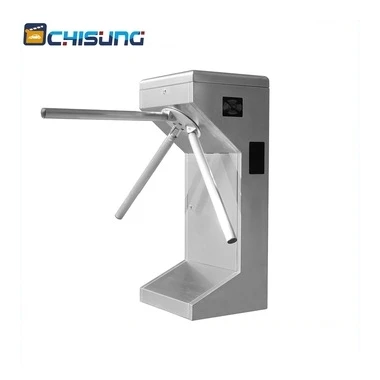 Access Control Semiautomatic Gate Solenoid Biometric Tripod Turnstiles Support With Coin Acceptor