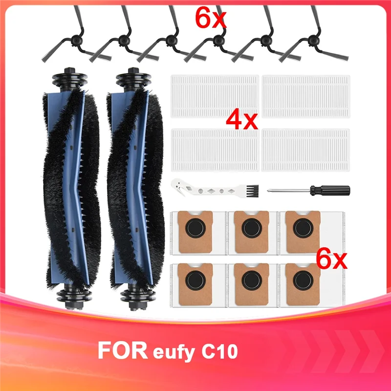 Hot Sale-20er-Pack Ersatzzubehör, kompatibel mit dem Eufy C10 Roboterstaubsauger, das beste wie das Originalzubehör