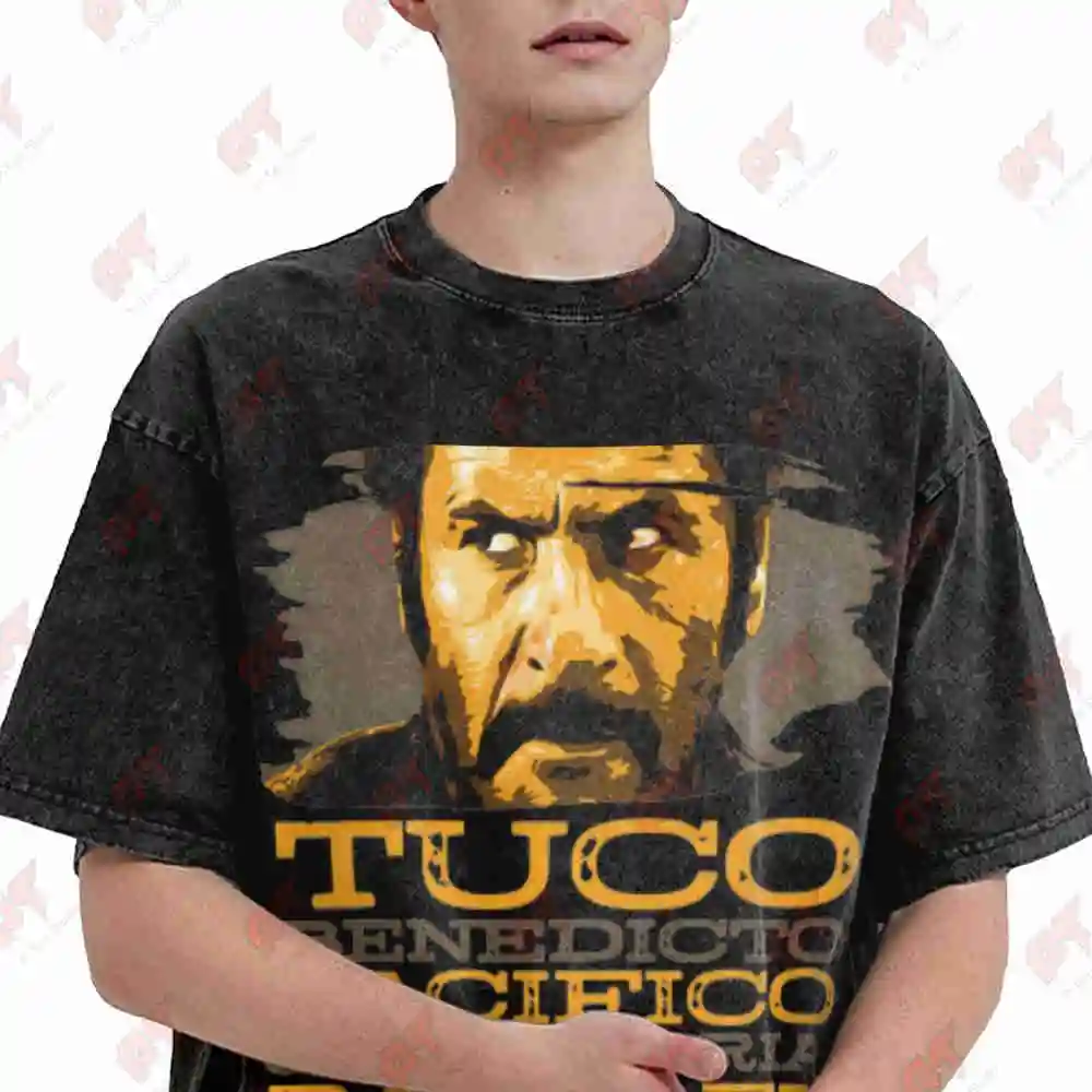 Tuco Benedicto Pacifico Juan Maria Ramirez The Good Bad And Ugly Vintage Washed Tee Pure Cotton T-Shirt