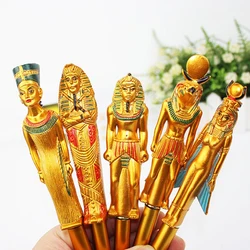 1 Pc Egyptian Pharaoh Blue Ink Ballpoint Pen Hot Stamping Mummy Writing Ballpoint Pen