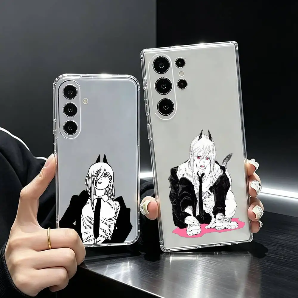 P-Power  Phone Case Transparent Silicone Soft For Samsung S25,S24,S21,S22,S23,S30,Ultra,S20,Plus,Fe