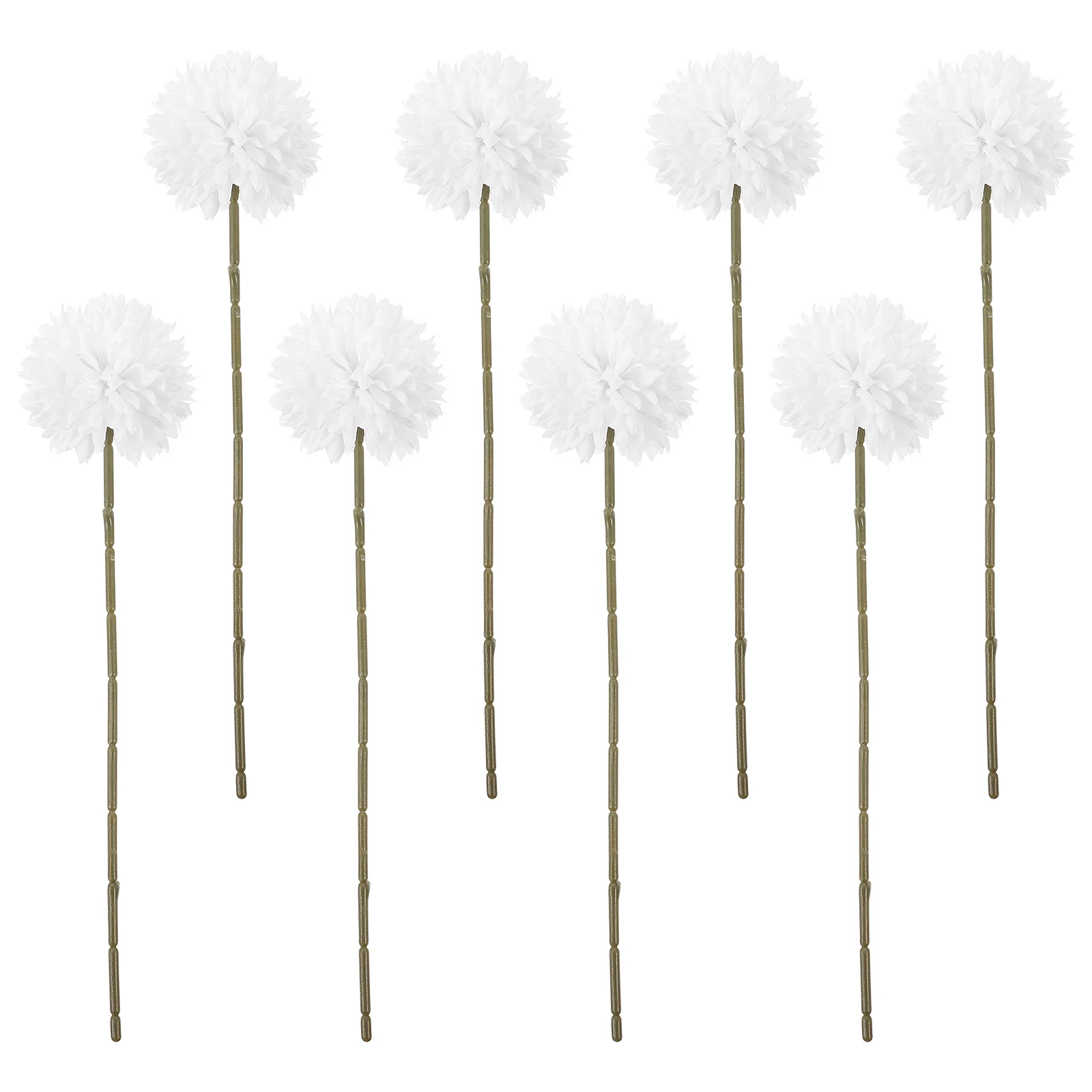 

8 Pcs Artificial Chrysanthemum Pink Decor Plastic Ball Fake Flower Wedding Party Home Decoration Simulation Florals