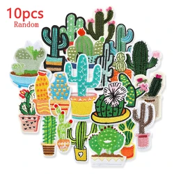 Iron On Patches para Lote de Roupas, Jaqueta bordada, Parches térmicas, DIY, Naszywka, Crianças Sew, Aleatória Frutas Animais, a granel, 10Pcs