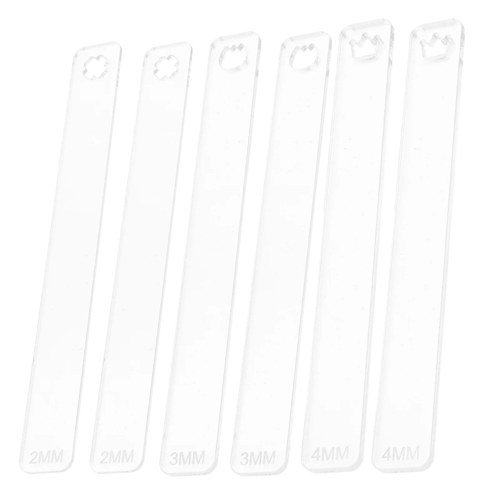 

3Pairs Soft Clay Thickness Guide Set Pottery Gauge Tool Multi-Functional Rolling Polymer Clay Tools for Precise Sculpting