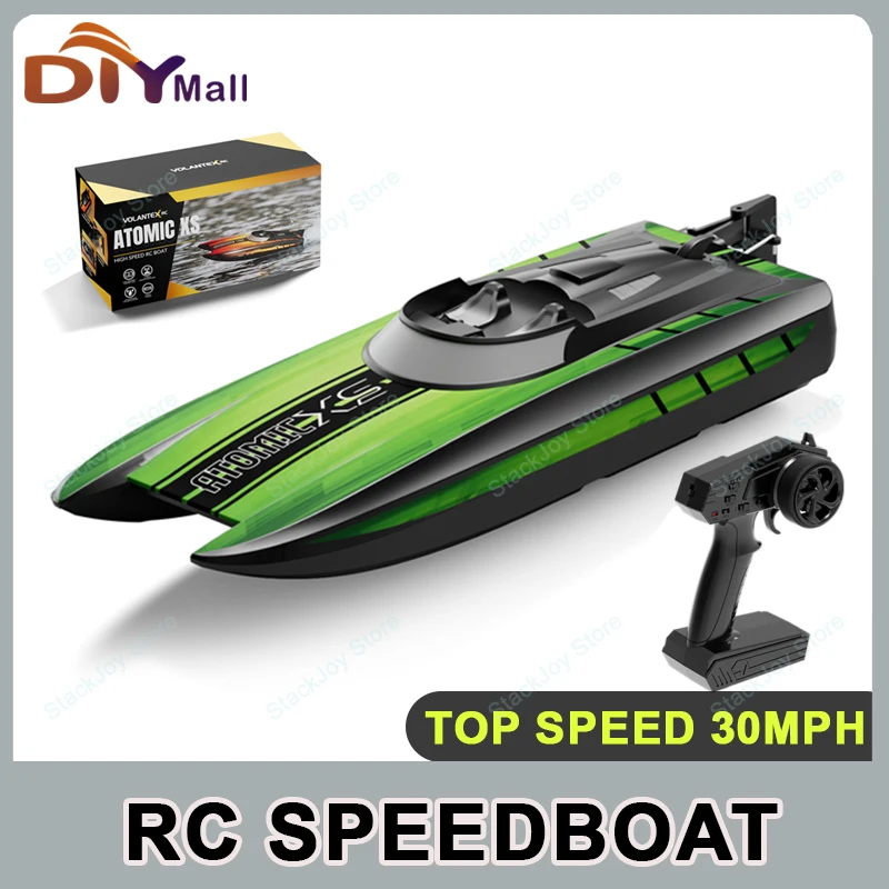 

RC Battery Boat 2.4Ghz 30MPH High-Speed Remote Control Racing Ship LED Lights Electric Water Speed Boat For Children Model Toys