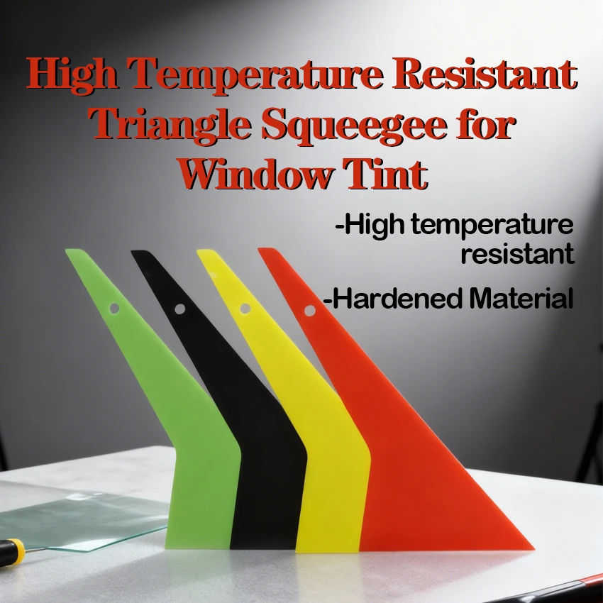 Car film scraping tool, diagonal plastic triangular scraper, quick-drying scraper